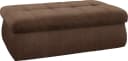 DOMO COLLECTION NMoric Hocker mit Stauraum Braun Microfaser Bild 1