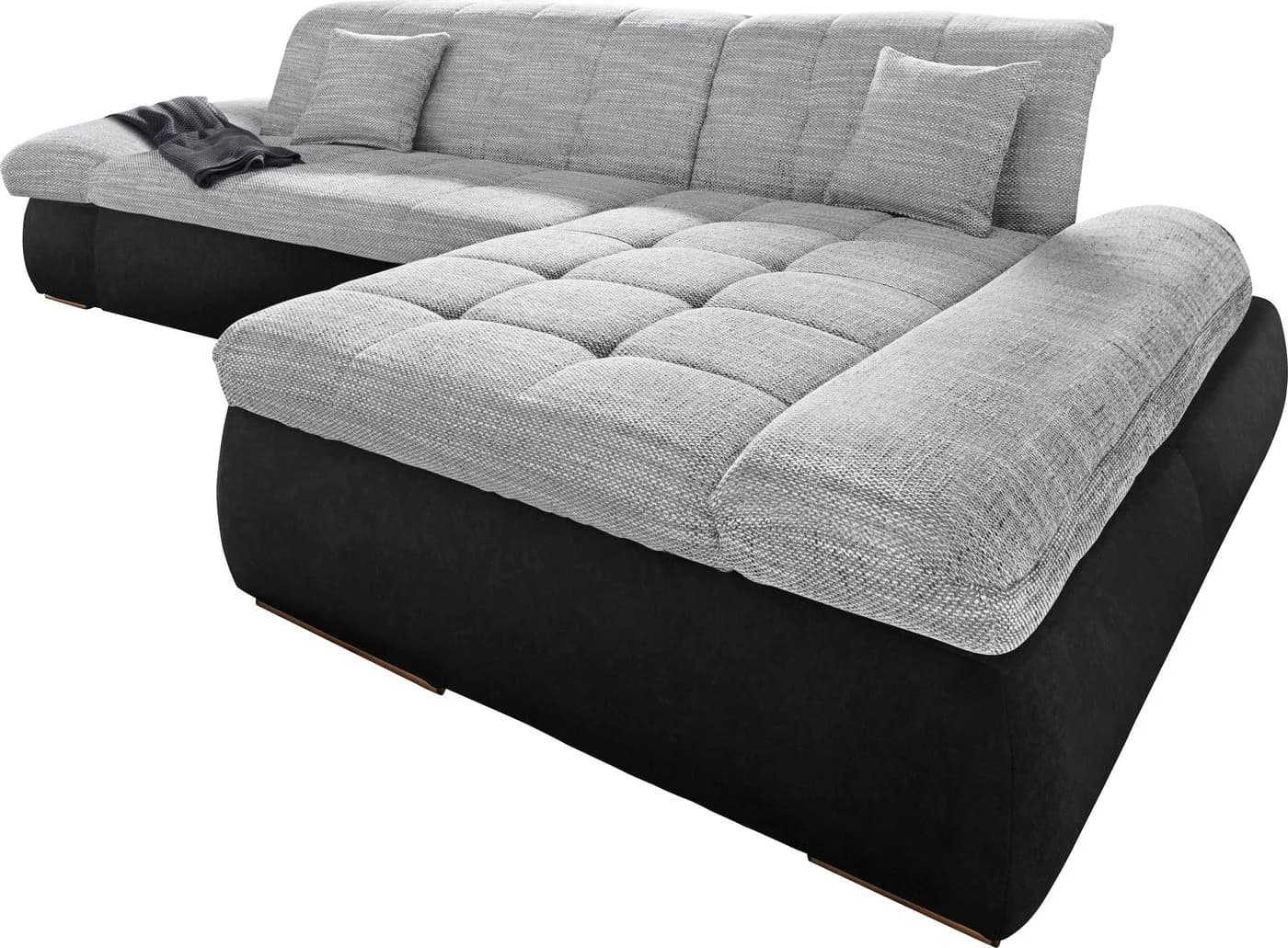 DOMO COLLECTION Ecksofa PB Moric mit Bettfunktion und Armteilverstellung