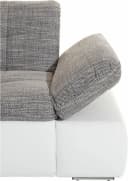 DOMO collection Ecksofa Moric L-Form Weiß-Grau mit Bettfunktion Bild 5