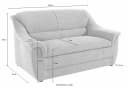 DOMO COLLECTION Lale 2-Sitzer Sofa Terrakotta Modern Bild 5