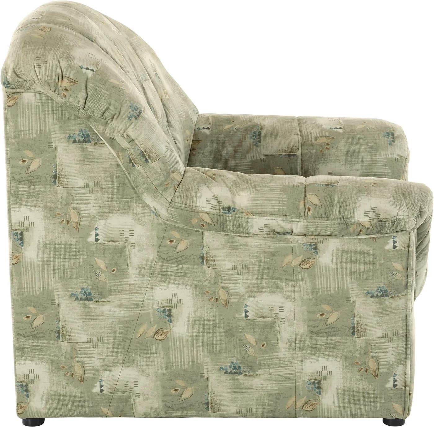 DOMO Collection Sessel Bahia Grün Microfaser mit Armlehnen - Bild 4