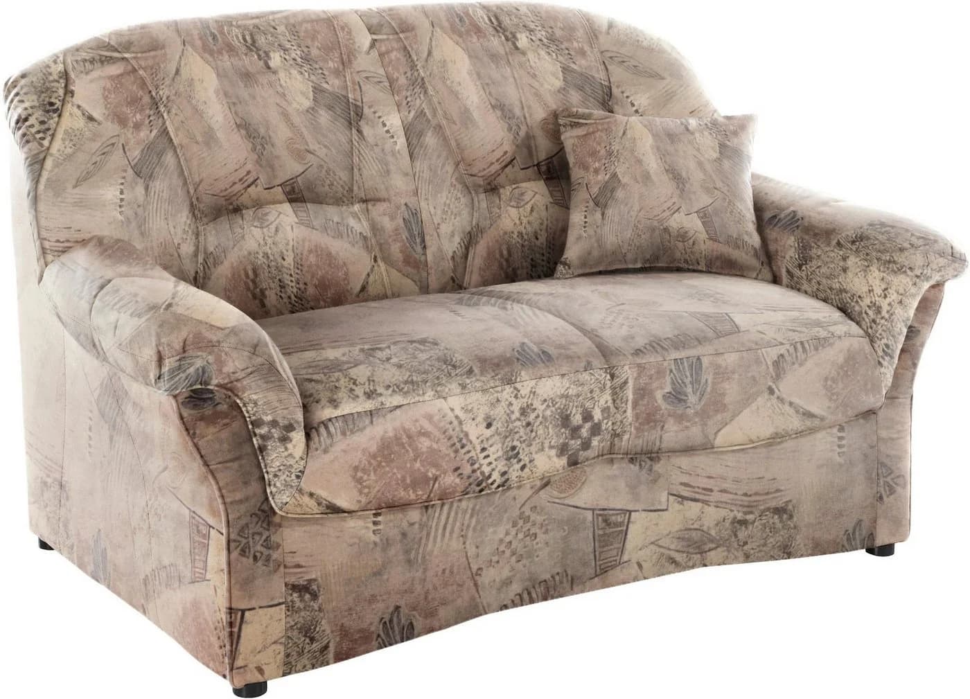DOMO collection 2-Sitzer Bahia Sofa Microfaser Braun - Bild 2