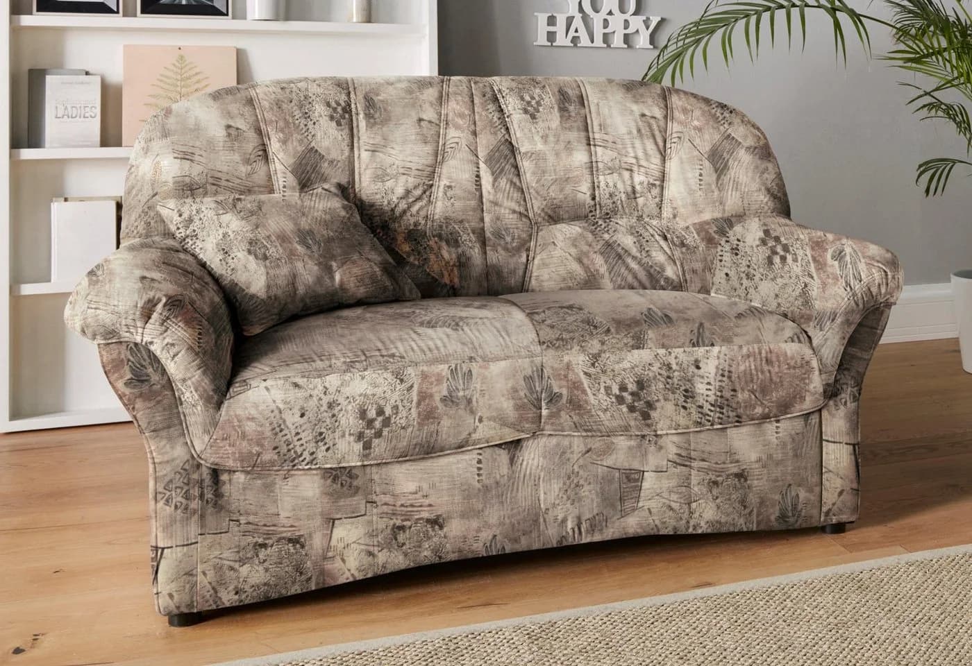 DOMO collection 2-Sitzer Bahia Sofa Microfaser Braun - Bild 3