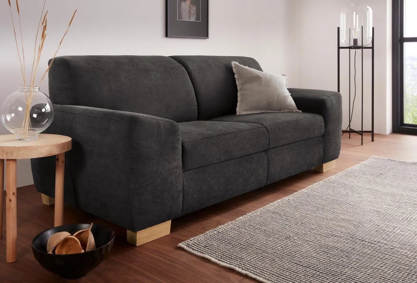 DOMO COLLECTION Incanto 2-Sitzer Sofa Espresso Kubisch - Bild 2