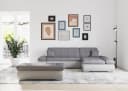 DOMO collection Ecksofa MORIC grau mit Bettfunktion und Armlehnenverstellung Bild 1