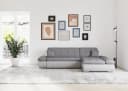 DOMO collection Ecksofa MORIC grau mit Bettfunktion und Armlehnenverstellung Bild 2
