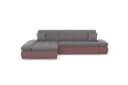 DOMO collection Ecksofa MORIC 300x172 cm mit Armlehnenverstellung Beere/Grau Bild 3