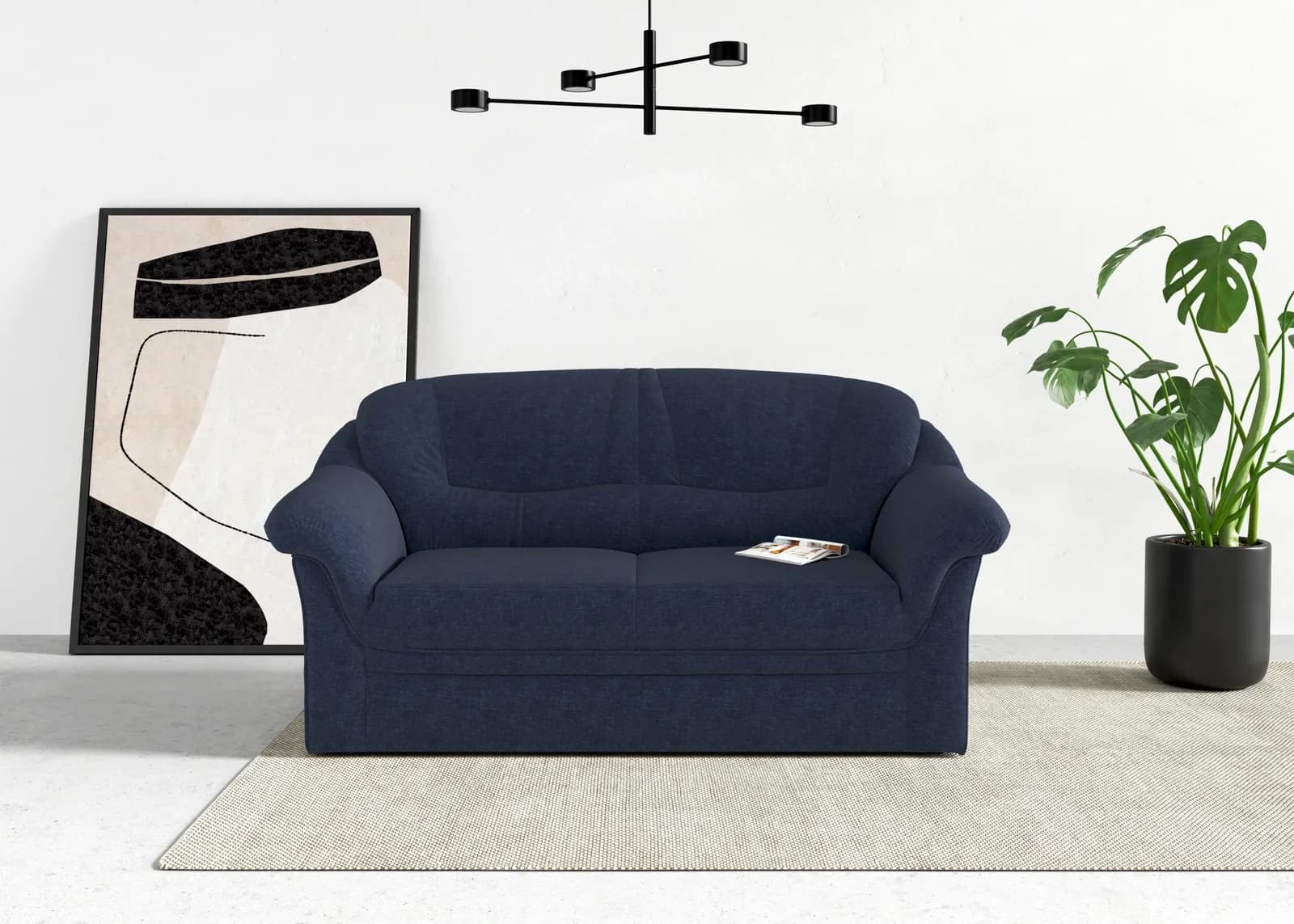 DOMO COLLECTION Montana 2-Sitzer Sofa Dunkelblau