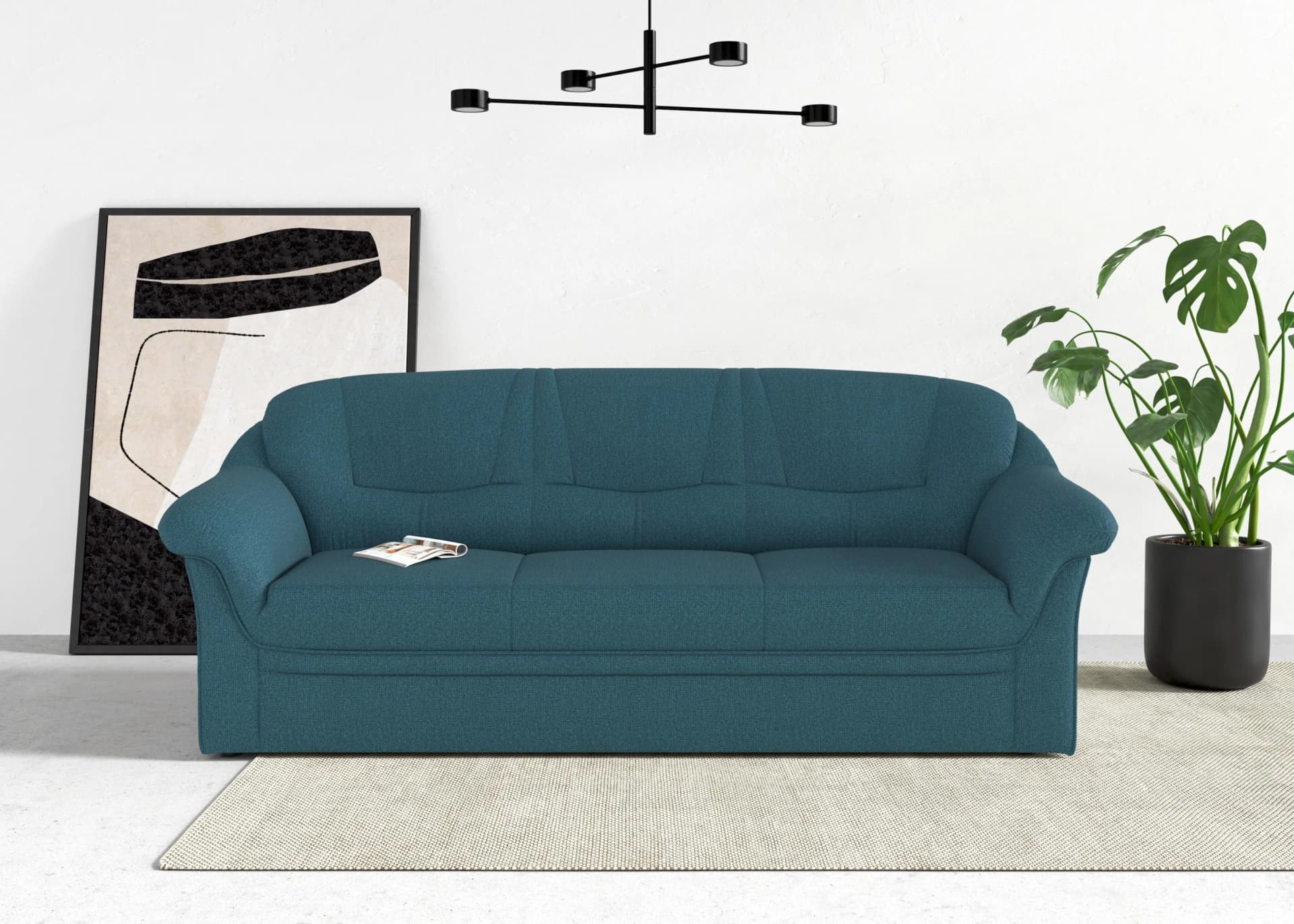 DOMO COLLECTION 3-Sitzer Sofa Montana Petrol