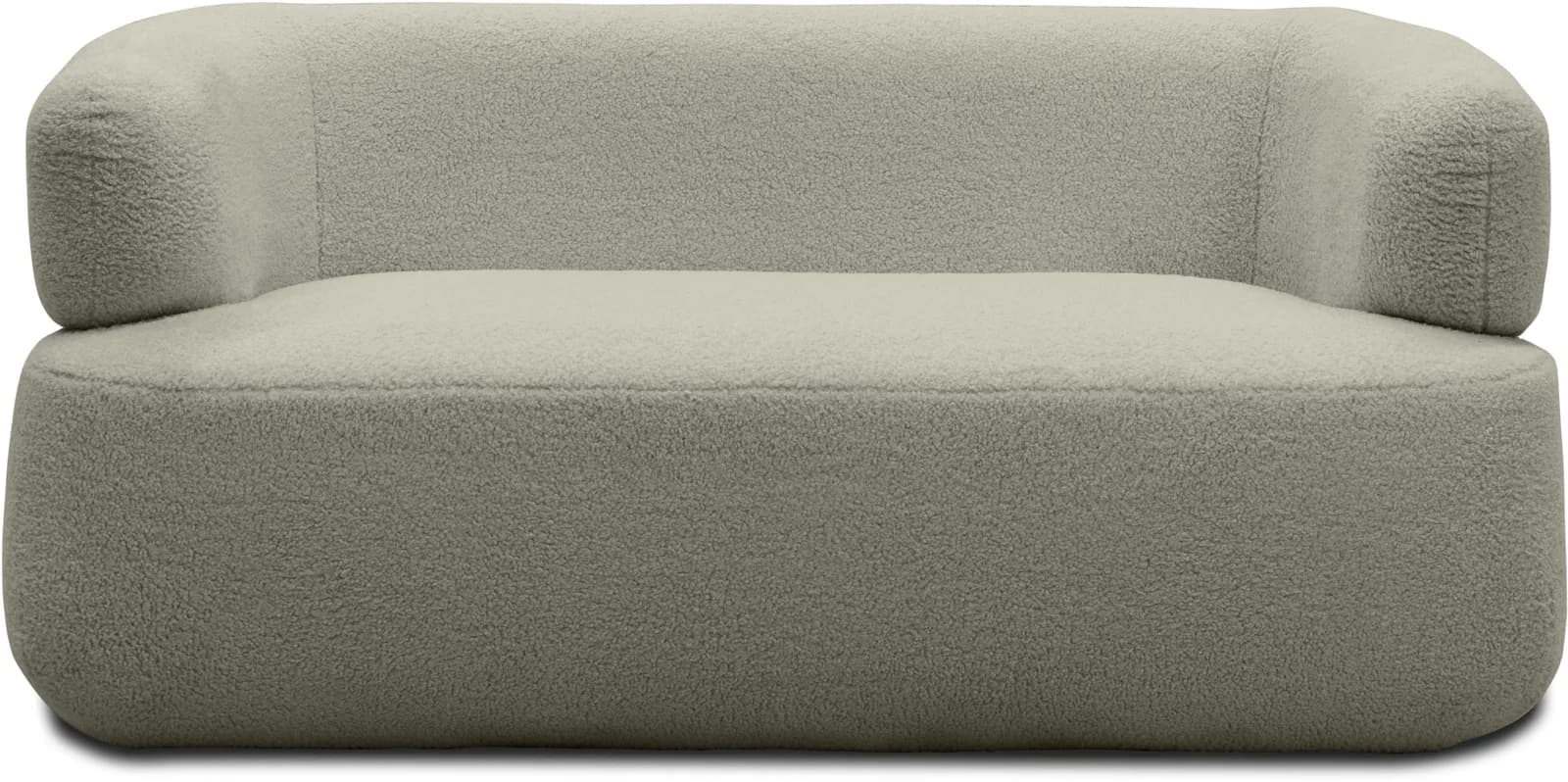 DOMO COLLECTION 2-Sitzer Designsofa Grau Taupe Modern