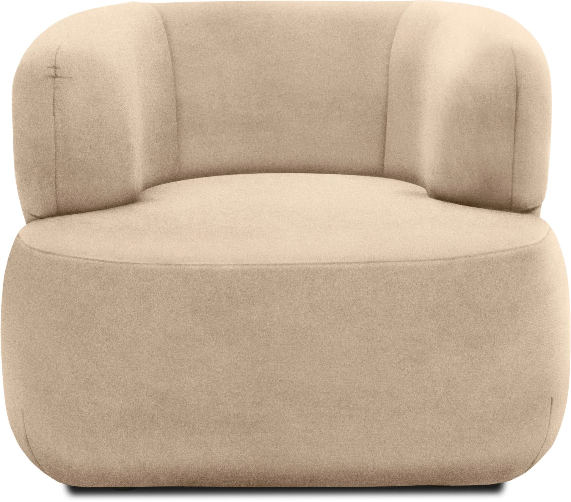 DOMO COLLECTION Sessel 800012 Beige Organische Form