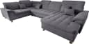 DOMO COLLECTION Wohnlandschaft Franzi Grau mit Bettfunktion Bild 1
