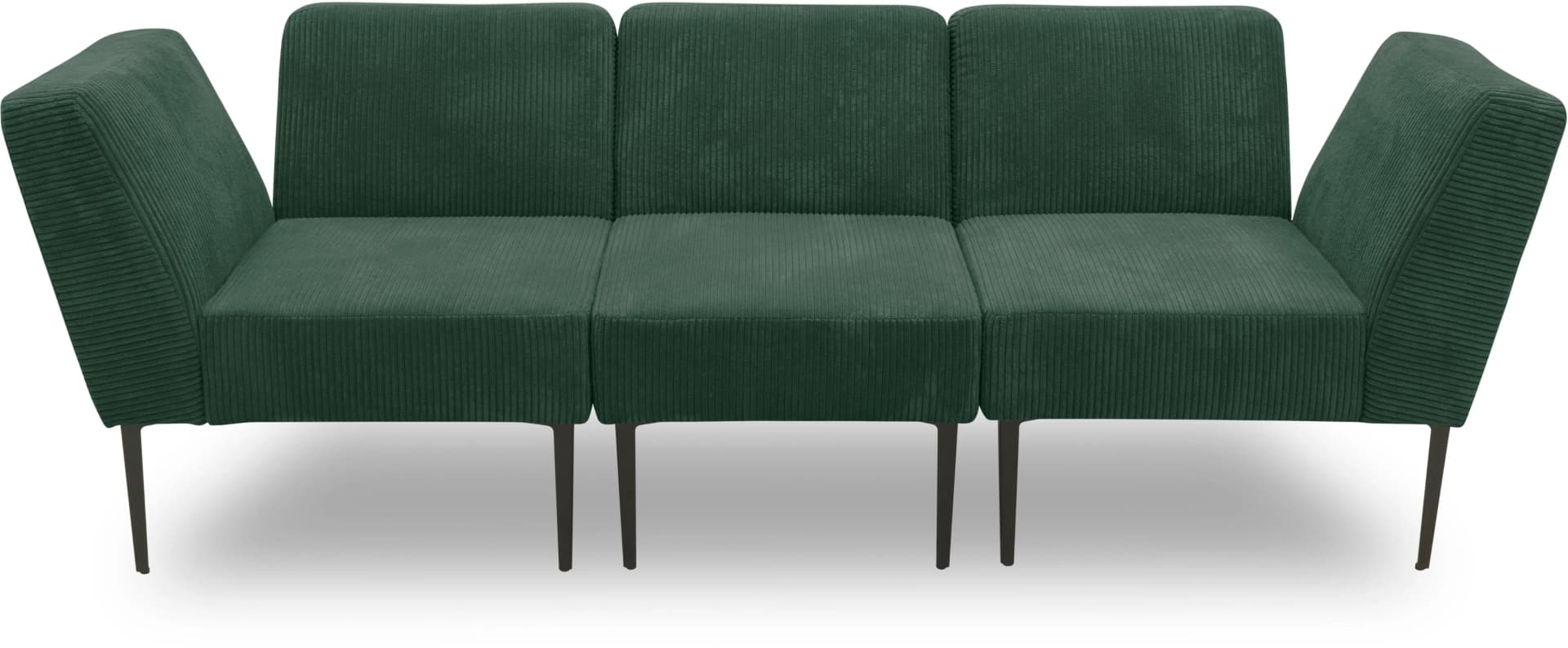 DOMO COLLECTION Sofa-Eckelement 700010 Grün Cord-Bezug Modul