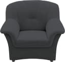 DOMO COLLECTION Flores Sessel Dunkelgrau mit Federkern Bild 4