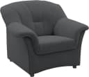 DOMO COLLECTION Flores Sessel Dunkelgrau mit Federkern Bild 5