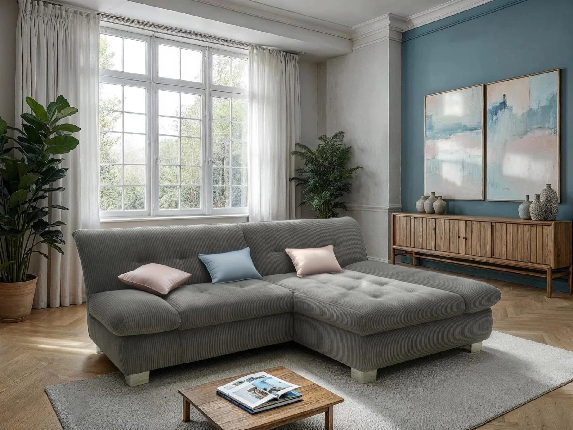 Ecksofa DOMO COLLECTION 100031 Grau