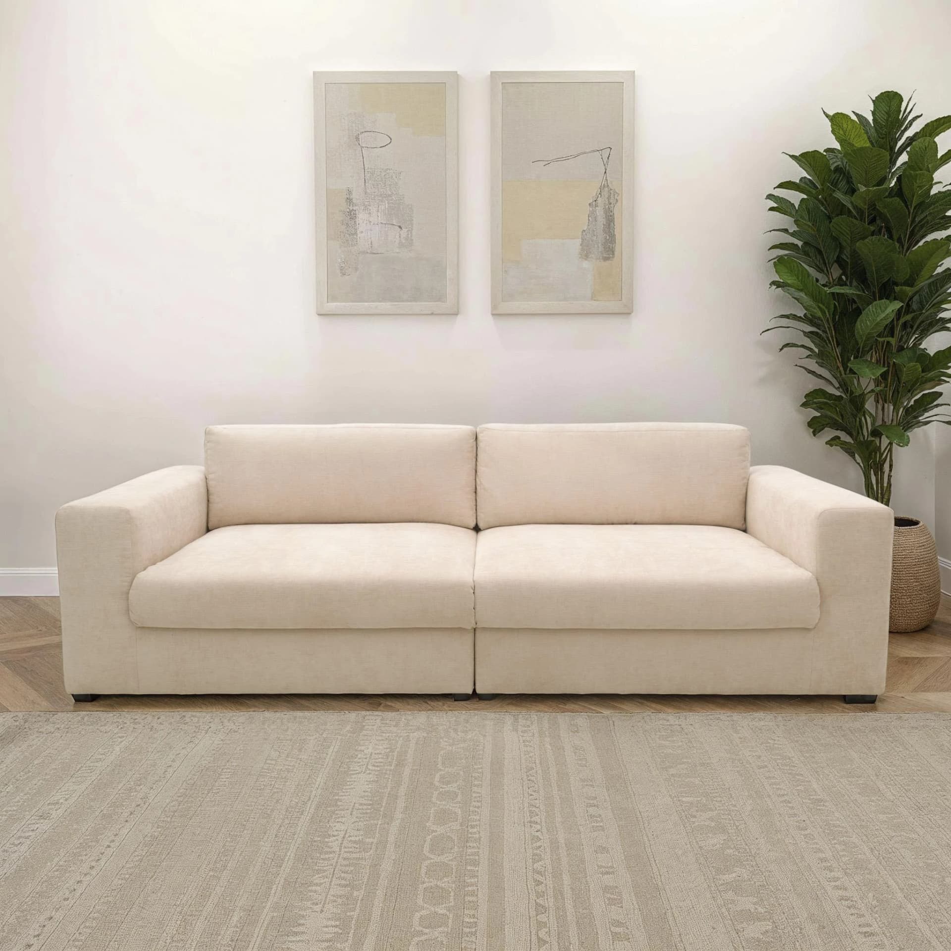 Big-Sofa DOMO COLLECTION Dundee Megasofa 276 cm Breite, Taschenfederkern, Rosa
