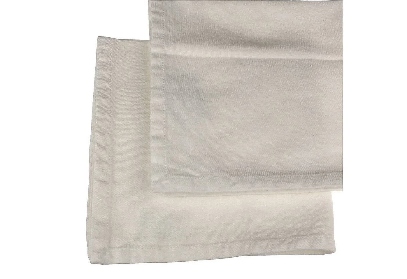 Macosa Home Stoffserviette Antik-Weiß 2er Set 100% Baumwolle