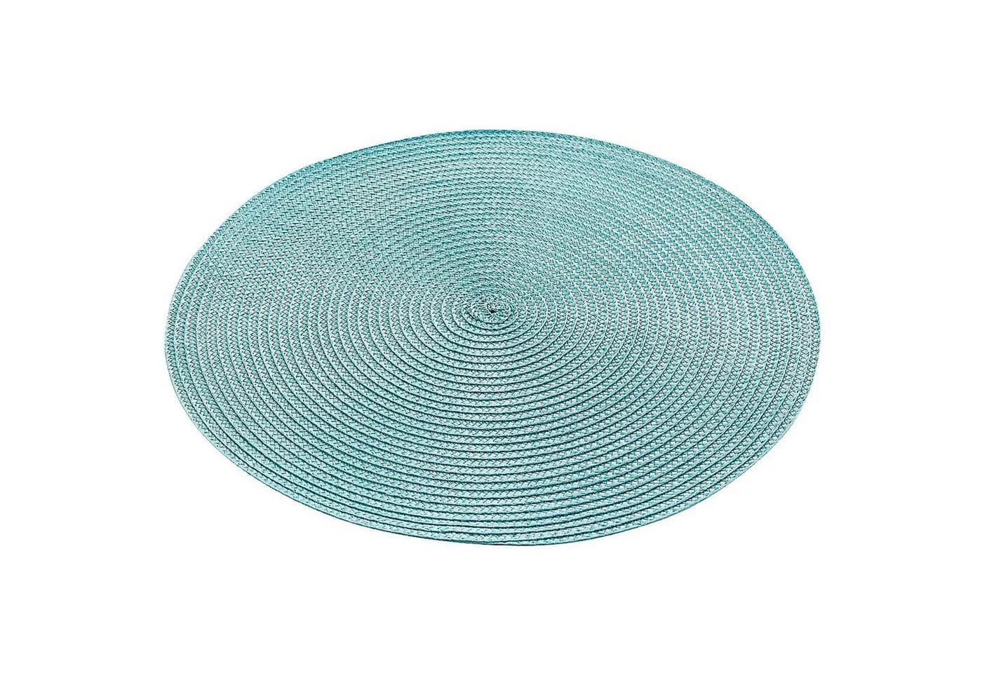Macosa Home Platzset 4er-Set rund türkis Kunststoff - Bild 2