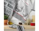 Macosa Home Geschirrtuch Set 3-tlg. 100% Baumwolle 50x70 cm Schwarz/Beige/Grau Bild 4