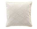 Macosa Home Dekokissen Beige Gold Weiß Muster, Zierkissen Modern Dekokissen Sofakissen Bild 2