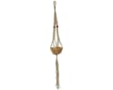Macosa Home Blumenampel Makramee Braun 145 cm Bild 2