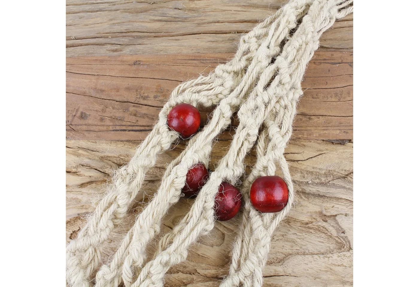 Macosa Home Blumenampel Makramee Braun 145 cm - Bild 3