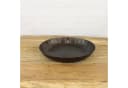 Macosa Home Dekotablett Schwarz Metall Rund 27 cm Modern Bild 3