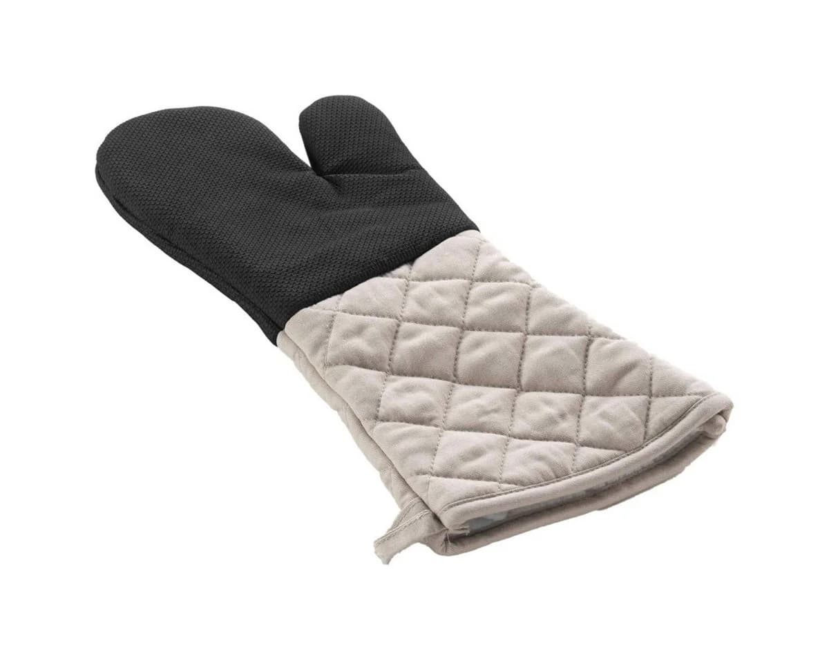 Macosa Home Topfhandschuh Neopren Baumwolle Schwarz Beige - Bild 2
