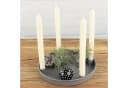Macosa Home Adventskranz Kerzenteller rund Metall 25 cm Bild 1