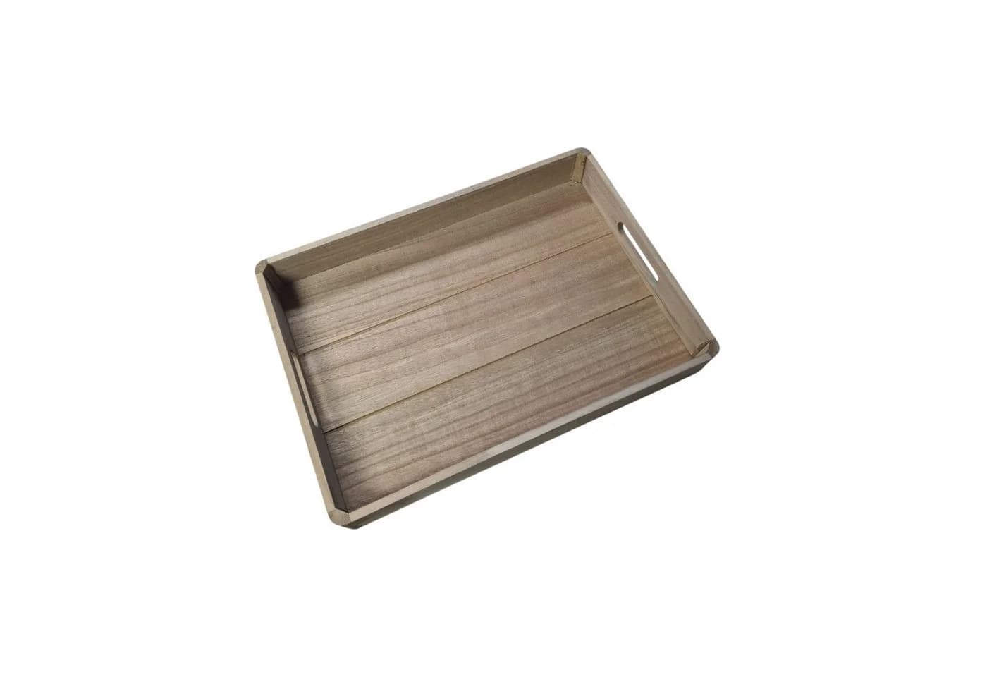 Macosa Home Dekotablett Grau 36 cm Holz Rechteckig mit Griffen - Bild 3