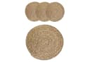 Macosa Home Platzset 4 Stk. Stroh rund Braun Naturfarben Bild 4