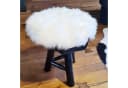 Macosa Home Fellteppich Dekofell rund 34 cm echtes Lammfell Stuhlkissen Sitzplaid Sitzfell Bild 3