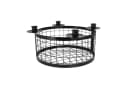Macosa Home Adventskranz Korb Schwarz Metall Modern Bild 2