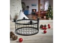 Macosa Home Adventskranz Korb Schwarz Metall Modern Bild 3