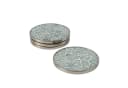 Macosa Home Getränkeuntersetzer 4er Set Mosaik Optik Metall Holz Bild 2