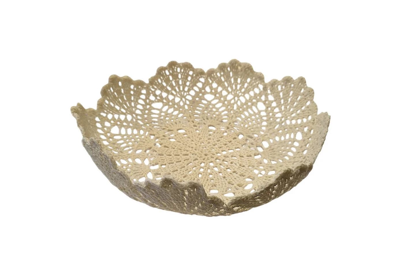 Macosa Home Dekoschale Makramee Baumwolle Beige 30 cm - Bild 2