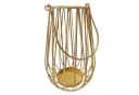 Macosa Home Kerzenlaterne Metall Gold mit Tragegriff Bild 2