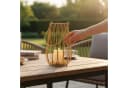 Macosa Home Kerzenlaterne Metall Gold mit Tragegriff Bild 3