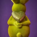 Macosa Home Osterhase beflockt Kunststoff Dekohase Bild 1