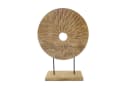 Macosa Home Dekoskulptur Mangoholz Metall Boho Scandi Braun Schwarz Bild 2