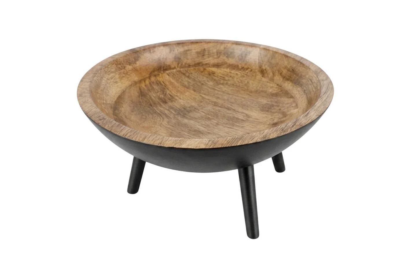 Macosa Home Dekoschale Mangoholz auf Füßen 25 cm - Bild 2
