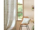 Macosa Home Dekokissen 45x45 cm Beige Grün Blätter Baumwolle Jute Bild 4