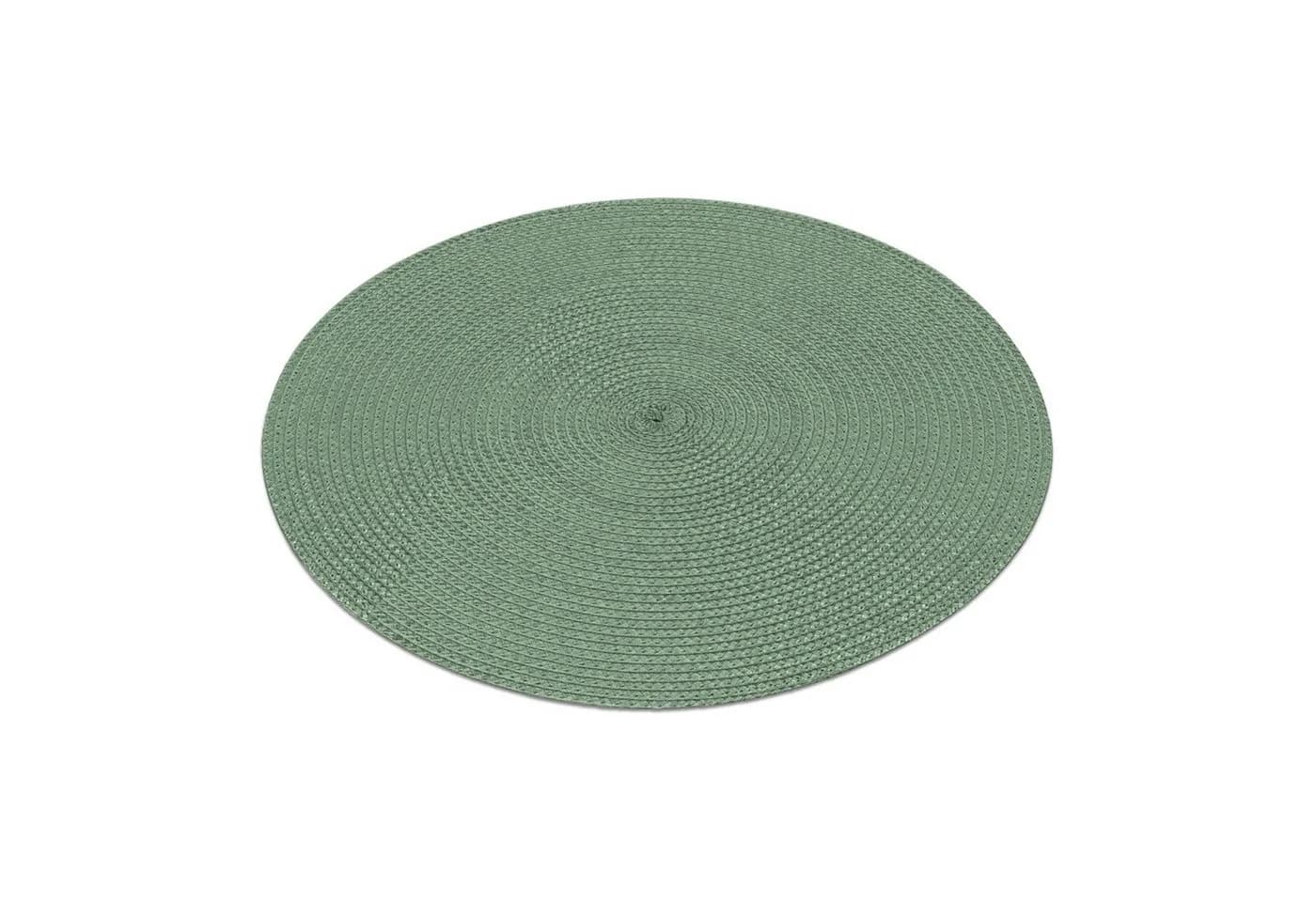 Macosa Home Platzset 4 Stk. Grün Rund 35 cm Polypropylen - Bild 2