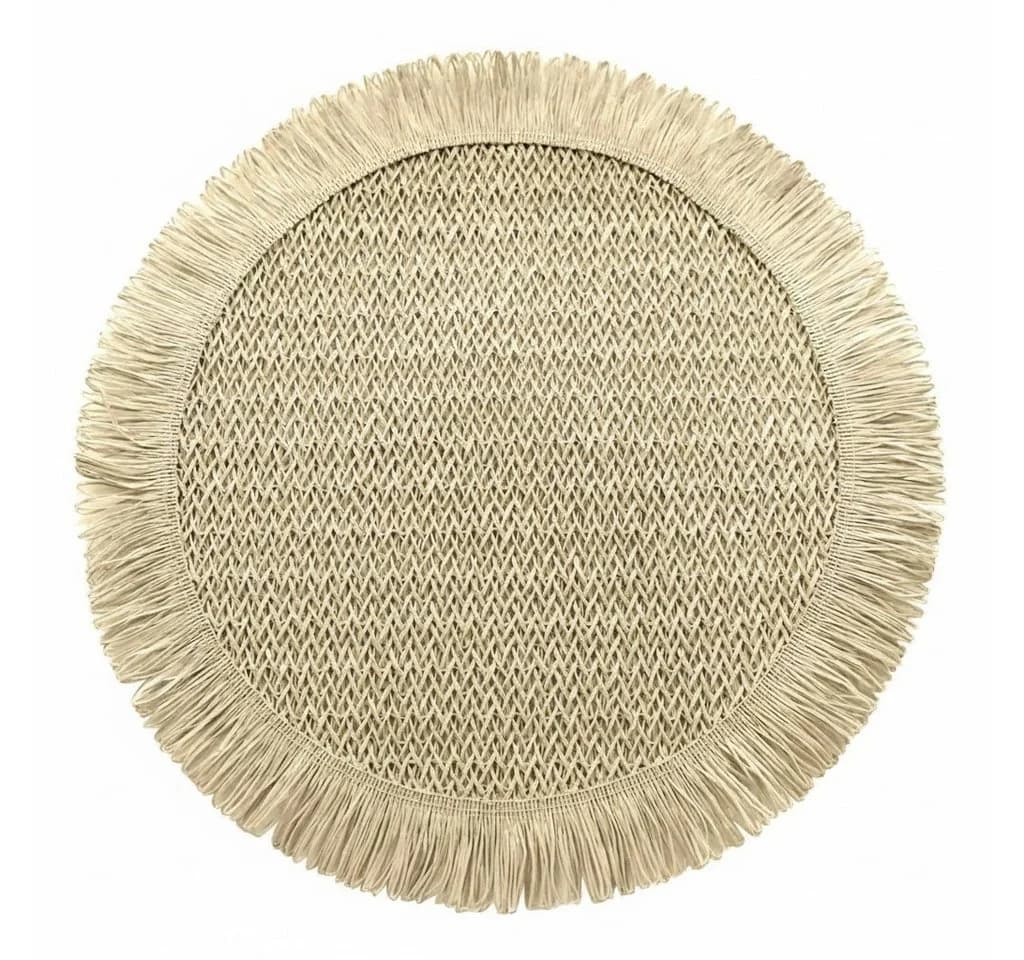 Macosa Home Platzset 4 Stk. Rund 38 cm Boho Papierfaser - Bild 2