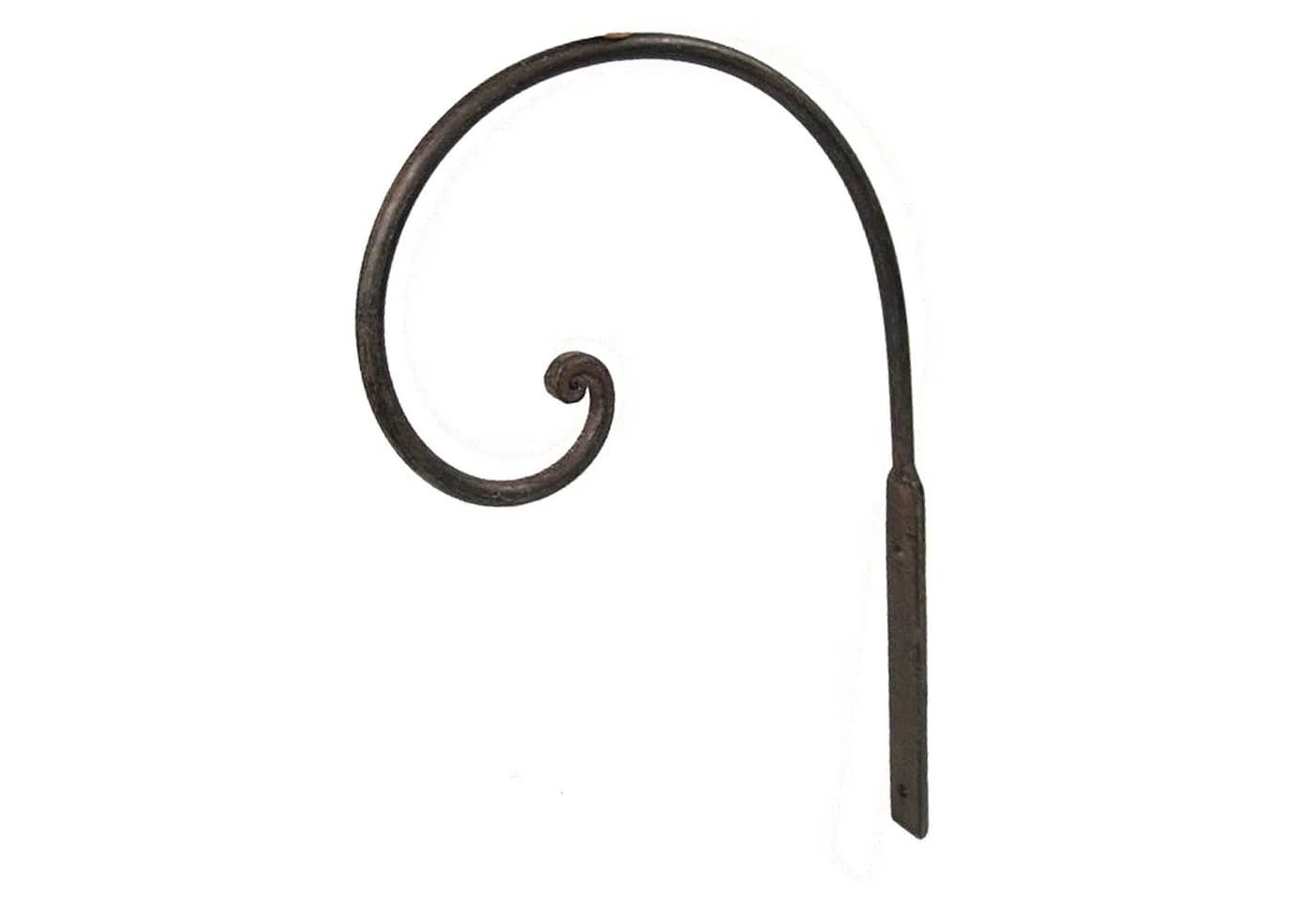 Macosa Home Dekohaken Wandhaken Blumenampel Metall Dunkelrost - Bild 2