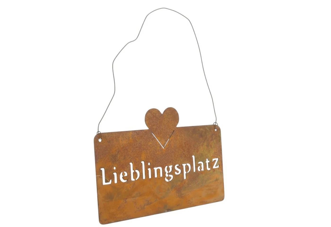 Macosa Home Dekoschild Lieblingsplatz Rost Metall 25 cm - Bild 2