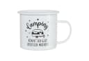 Macosa Home Camping Tasse XL Metall Weiß mit Henkel Bild 2