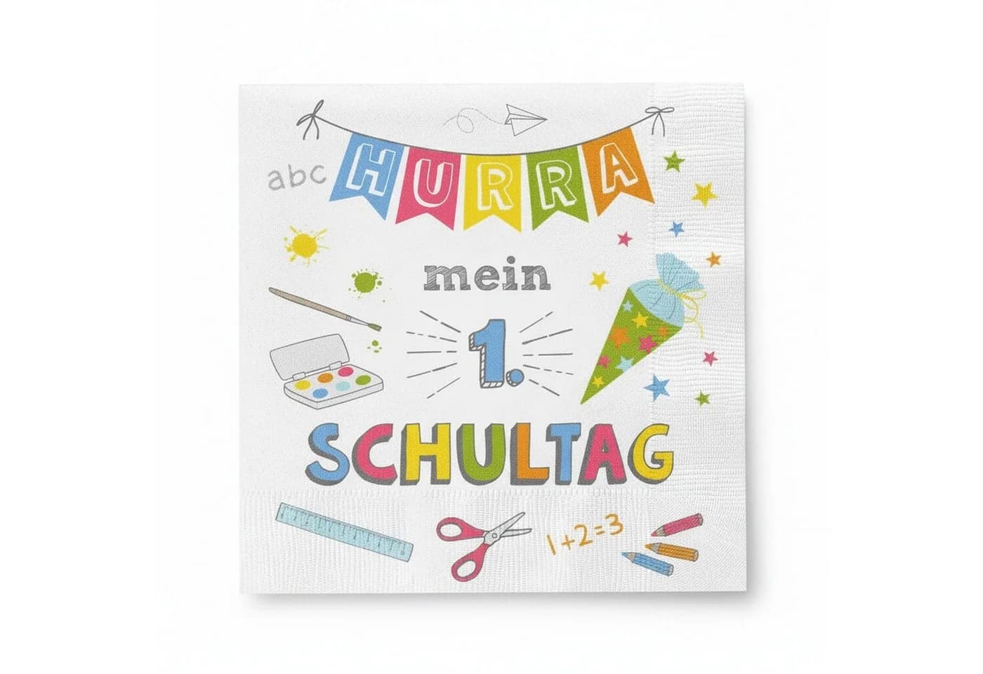 Macosa Home Papierserviette 40 Stk. Einschulung 33 cm Bunt - Bild 3