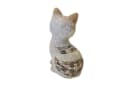 Macosa Home Dekofigur Katze Grau Beige Polyresin Bild 4